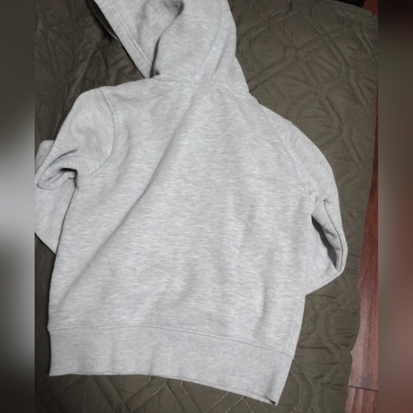 Champion Hoodie Jacket Coat, gray with camo logo, youth 6 small - Picture 3 of 6